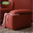 IKEA OSKARSHAMN Bangku Kaki dengan Penyimpanan Merah