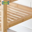 IKEA NORDKISA Meja Samping Tempat Tidur Bahan Bambu 60x40cm