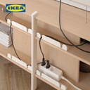 IKEA JATTESTA Meja TV Serbaguna Warna Putih/Bambu Muda160x40x49cm