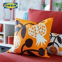 IKEA FOSSTA Bantal Kursi Motif Delima/Orange 50x50cm