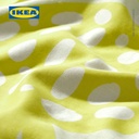 IKEA FOSSTA Sarung Duvet 150x200 dan 1 Sarung Bantal 50x80 Delima/Kuning