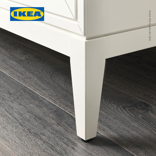IKEA REGISSOR Kabinet Penyimpanan Dengan Pintu Kaca Putih 118x203cm