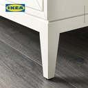 IKEA REGISSOR Kabinet Penyimpanan Dengan Pintu Kaca Putih 118x203cm