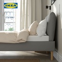 IKEA SAGESUND Rangka Tempat Tidur Minimalis Abu-Abu 90x200cm