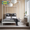 IKEA VITARNA Rangka Tempat Tidur 140x200cm Dengan Papan Pegboard