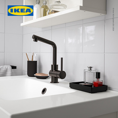 IKEA SKOGSVIKEN Baki / Kotak Penyimpanan Hitam 10x15cm