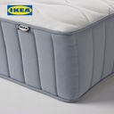 IKEA VAGSTRANDA Kasur Kantong Pegas Tipe Keras Biru Muda 90x200cm
