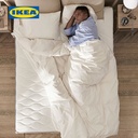 IKEA VAGSTRANDA Kasur Kantong Pegas Tipe Keras Biru Muda 160x200cm