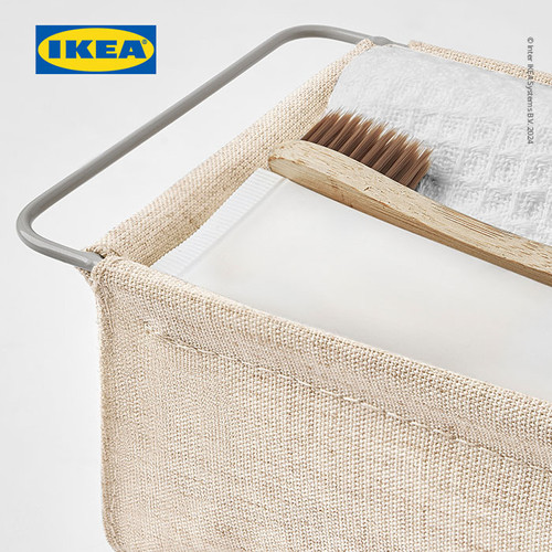 IKEA BOLLOSUND Pengatur Laci Digantung Serbaguna Krem