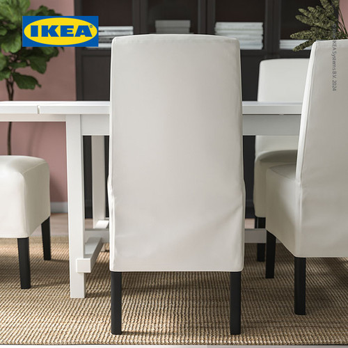 IKEA BERGMUND Kursi Makan Bersarung Panjang INSEROS Putih