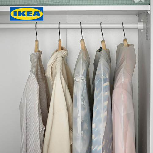 IKEA RENSHACKA Sarung Pakaian Putih Transparan