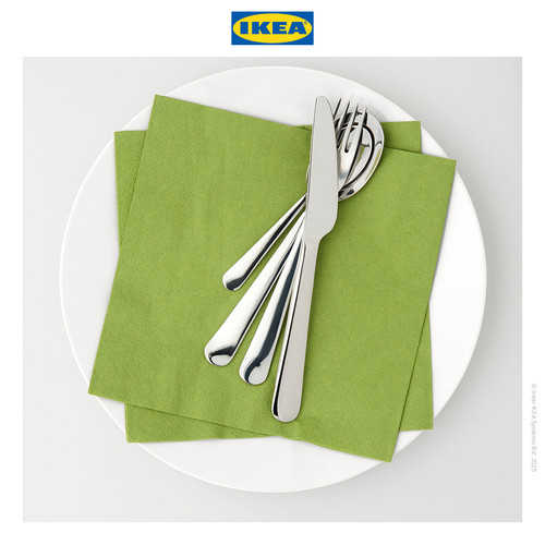 IKEA FANTASTISK Serbet Kertas / Tissue Hijau Medium 40x40cm Isi 50pcs