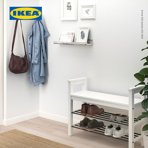 IKEA MOSSLANDA Ambalan Rak Serbaguna Efek Kayu Pinus 55cm