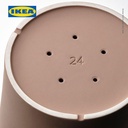 IKEA KLARBAR Pot Tanaman Dengan Alas Dalam/Luar Ruangan Cokelat 24cm
