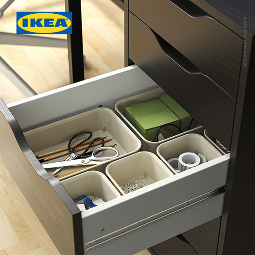 IKEA NOJIG Kotak Pengatur Bahan Plastik 15x20x5cm
