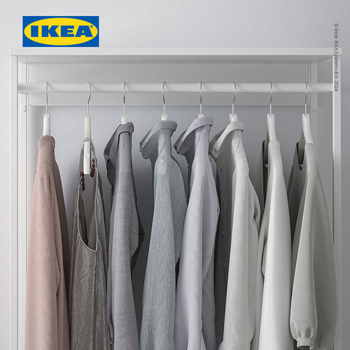 IKEA PLATSA Unit Rak Gantung Pakaian Putih 80x40x120cm