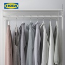 IKEA PLATSA Unit Rak Gantung Pakaian Putih 80x40x120cm