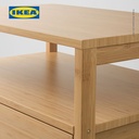 IKEA NORDKISA Meja Samping Tempat Tidur Bahan Bambu 60x40cm