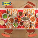 IKEA FOSSTA Taplak Meja Merah 140x200cm