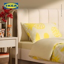 IKEA FOSSTA Sarung Duvet 150x200 dan 1 Sarung Bantal 50x80 Delima/Kuning