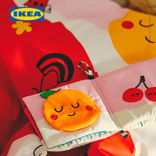 IKEA GRONFINK Sarung Duvet 110x12cm dan Sarung Bantal 35x55cm Untuk Ranjang Bayi
