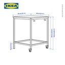 IKEA TROTTEN/LIDKULLEN Set Meja 80x80cm Dan Kursi Minimalis Serbaguna.
