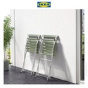 IKEA TARNO Kursi Luar Ruangan Dapat Dilipat Putih/Hijau