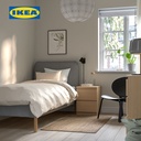 IKEA SAGESUND Rangka Tempat Tidur Minimalis Abu-Abu 90x200cm