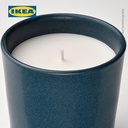 IKEA FRUKTSKOG Lilin Beraroma Dengan Toples Keramik Vetiver & Geranium Tahan 50 Jam