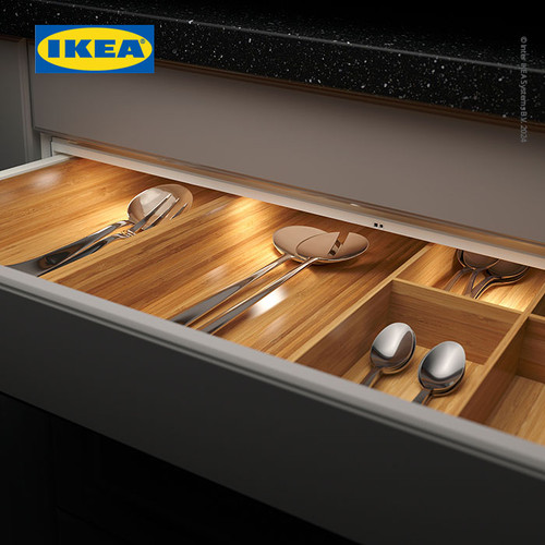 IKEA MITTLED Lampu Strip LED Meja Dapur Dengan Sensor Dapat Diredupkan 76cm