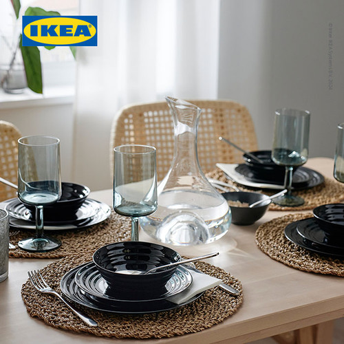IKEA NATBARB side plate 19 black AP