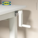 IKEA RELATERA Meja Kerja / Belajar Adjusable Putih 117x60cm