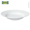 IKEA UPPLAGA Piring Cekung Putih 26cm