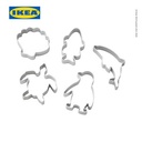 IKEA BLAVINGAD Pemotong Adonan Serbaguna Set Isi 5pcs