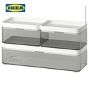IKEA BROGRUND Kotak Penyimpanan Serbaguna Set Isi 3pcs