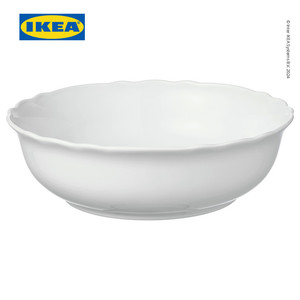 IKEA UPPLAGA Mangkuk Saji Putih 26cm