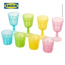 IKEA DUKTIG Gelas Anak Aneka Warna Set Isi 8pcs