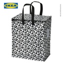 IKEA KNALLA Tas / Kantong Serbaguna Hitam/Putih 40x25x47 cm/47L