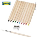 IKEA MALA Pensil Warna Aneka Warna Isi 10pcs