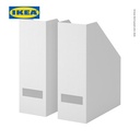 IKEA TJENA Tempat Penyimpanan File / Majalah Putih Isi 2pcs