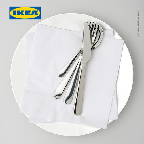 IKEA FANTASTISK Serbet Kertas / Tissue Putih 40x40cm Isi 100pcs
