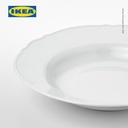 IKEA UPPLAGA Piring Cekung Putih 26cm
