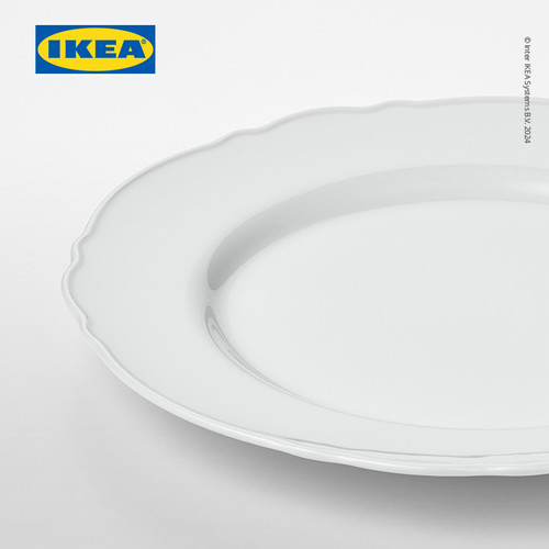 IKEA UPPLAGA Piring Kecil Putih 22cm