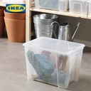 IKEA SAMLA Kotak Penyimpanan Transparan Dengan Tutup 39x28x28cm / 22L