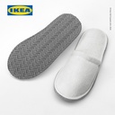 IKEA TASJON Sandal Rumah Slip Nyaman Putih Ukuran S/M