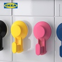 IKEA TISKEN Gantungan Baju Tempel Aneka Warna Isi 4pcs