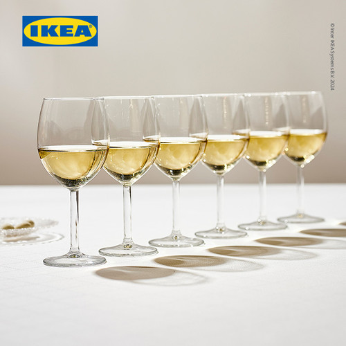 IKEA SVALKA Gelas Anggur Kaca Bening 30cl Isi 6pcs