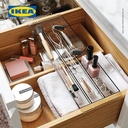 IKEA VISSLAAN Pengatur Laci Abu-Abu 35x11x3cm