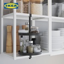 IKEA ENHET Rak Putar Lemari Hitam 40x21cm