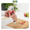 IKEA ANDLIG Pisau Dapur Abu-Abu Muda/Putih Set Isi 3pcs